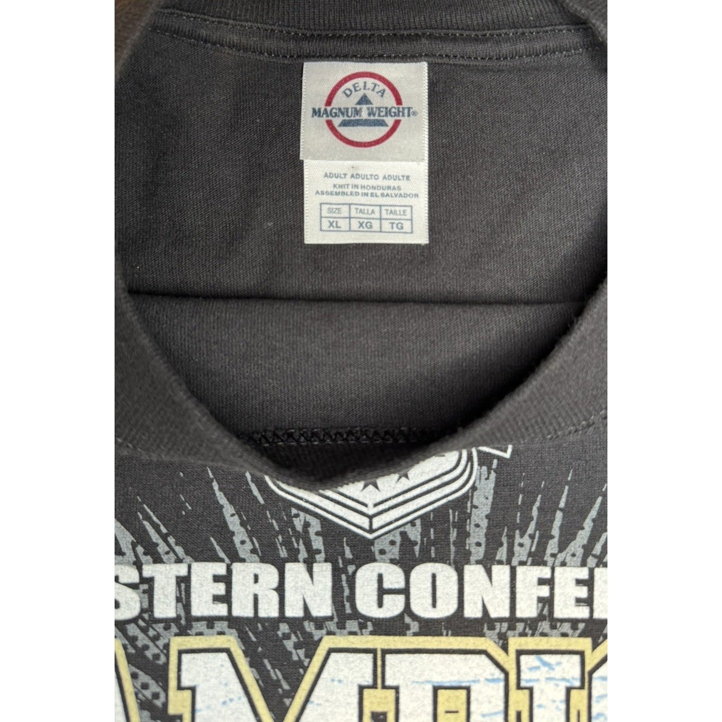 Pittsburgh Penguins 2008 Eastern Conference Champions T-Shirt NHL Black Mens XL