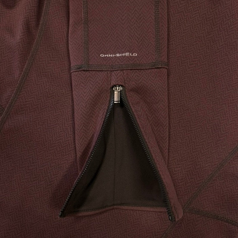 Columbia Omni Shield Softshell Jacket XL Hooded Burgundy Water Resistant