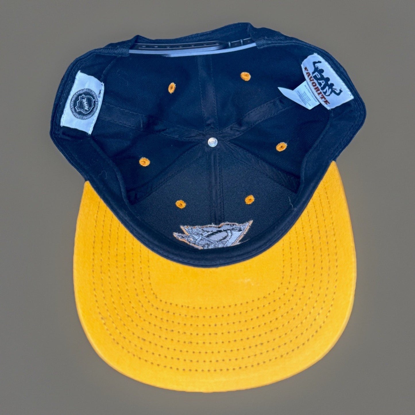 Pittsburgh Penguins Official NHL Hockey Snapback Hat Black Gold Cap