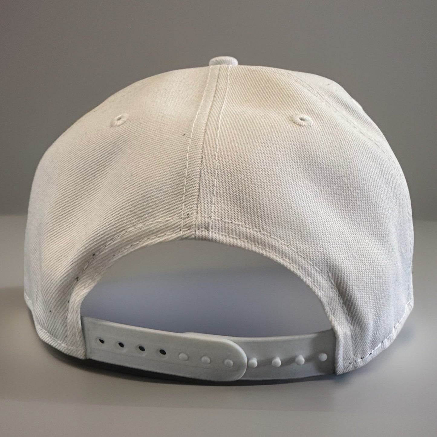 New Era 9FIFTY Mud Cats Snapback Hat White Red Logo Flat Brim Cap