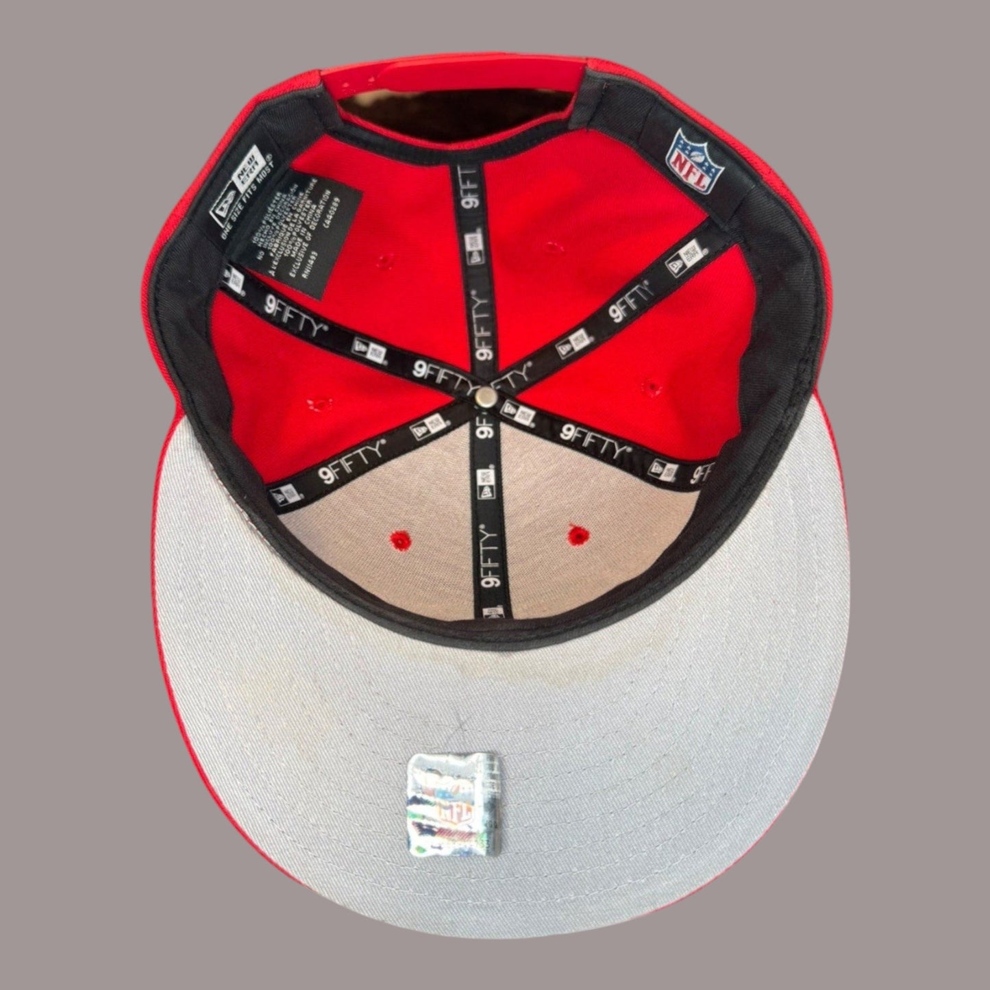 KansasCityChiefs NewEra SnapBackHat NFL Football Red SuperBowl 9Fifty Flat Brim