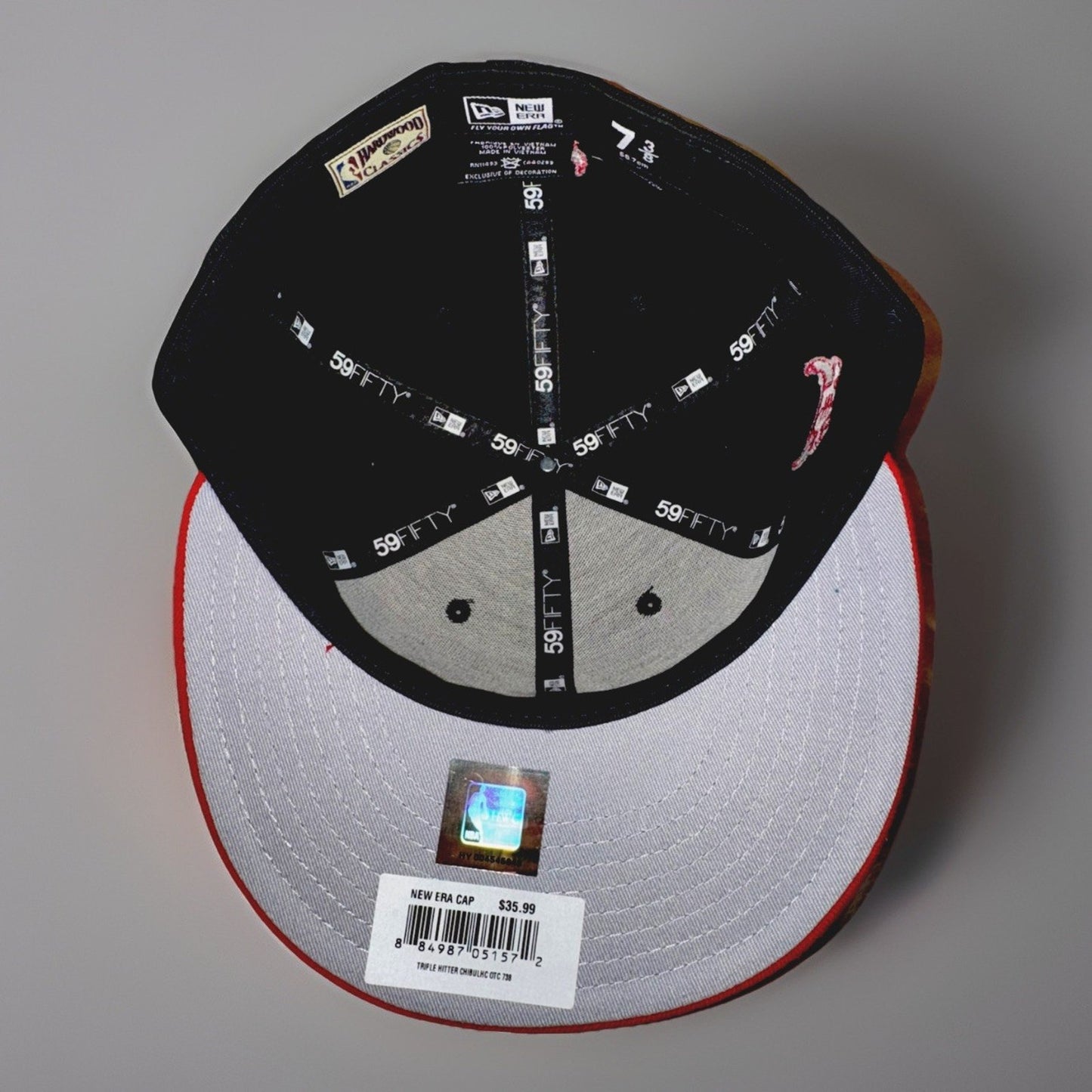 ChicagoBulls Windy City NewEra 9Fifty Fitted 7-3/8 NBA Basketball Black and Red