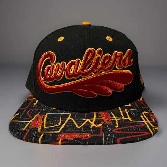 Cleveland Cavaliers NewEra 9Fifty Snapback Hat NBA Basketball Black Red and Gold