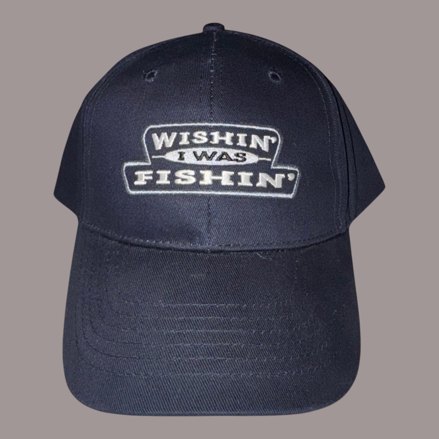 Wishin I Was Fishin Hat Fishing Outdoor Humor Cap