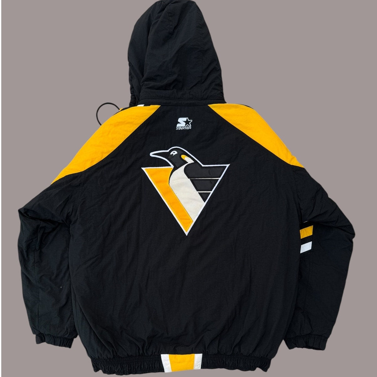 Vintage Starter Pittsburgh Penguins Jacket NHL Center Ice Large