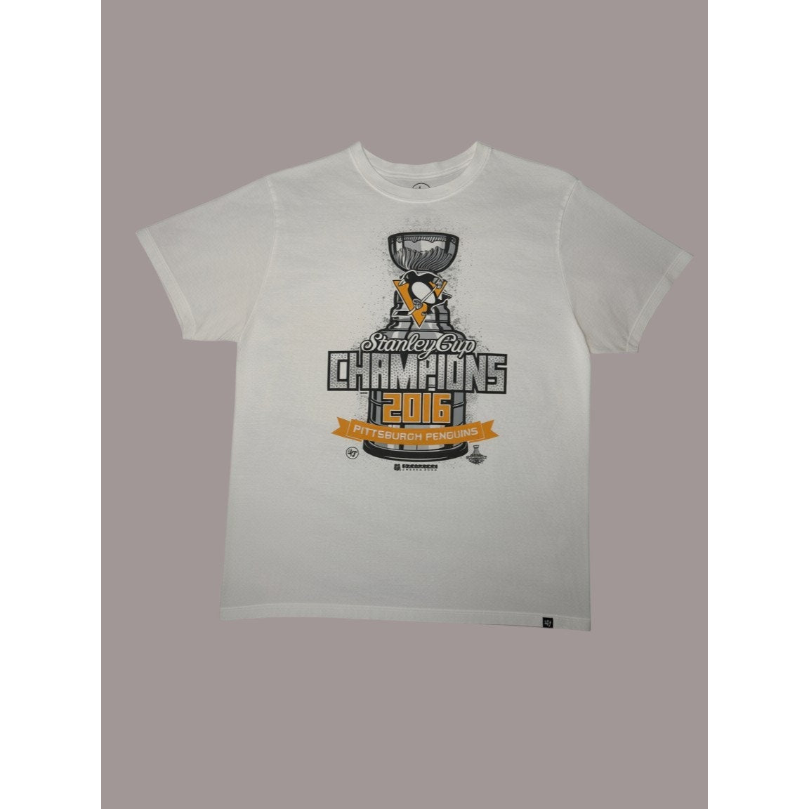 Pittsburgh Penguins 2016 Stanley Cup Champions T-Shirt NHL ‘47 Brand White XL
