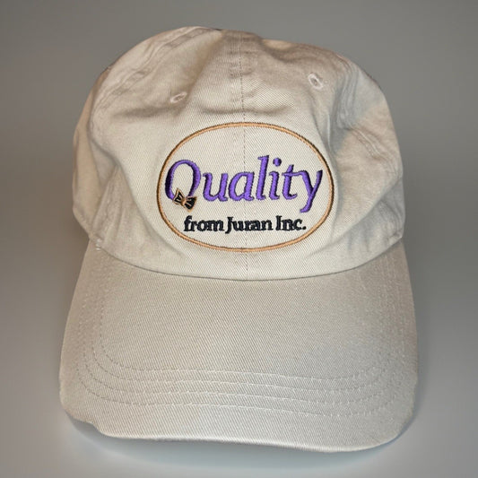 Vintage Juran Inc Quality Adjustable Hat Tan Strapback Cap