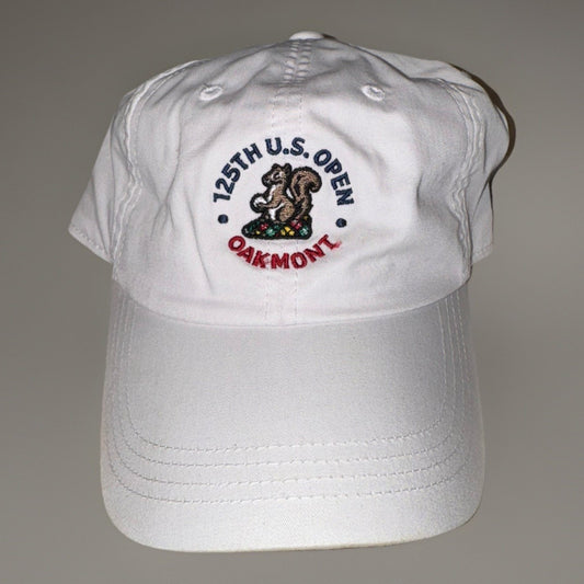 125th U.S. Open Oakmont Golf Hat White Adjustable Cap