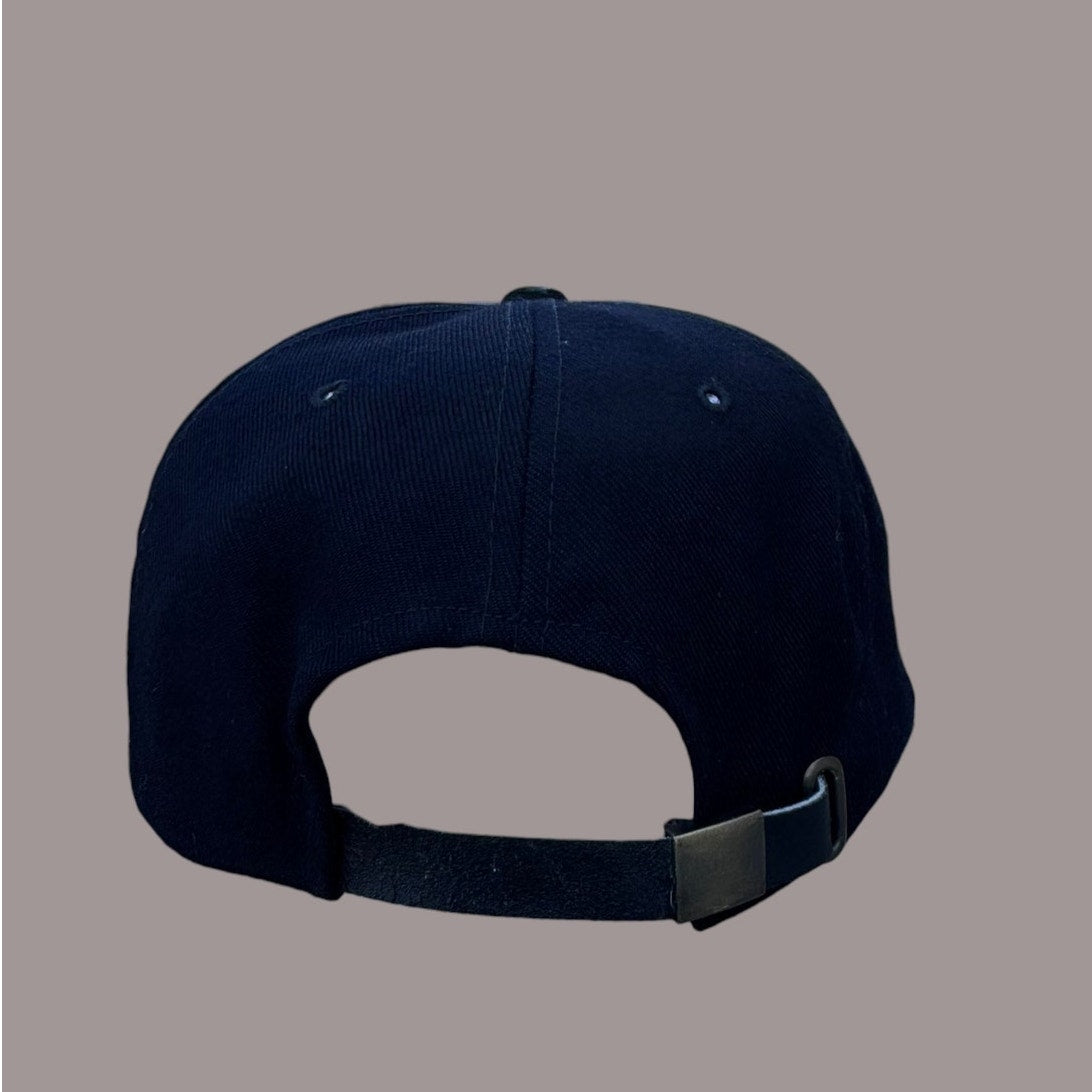 Harley Davidson Strapback Hat Black Small Logo USA Made Biker Cap