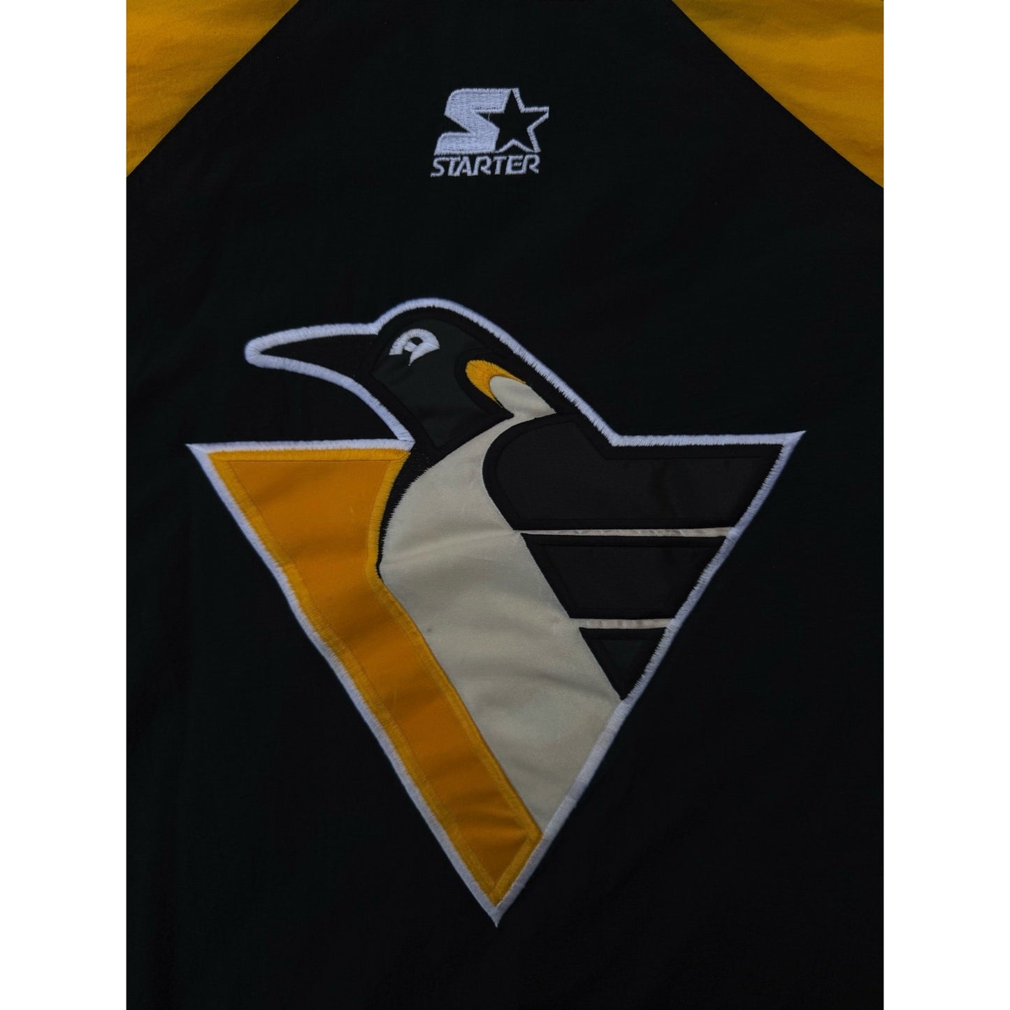 Vintage Starter Pittsburgh Penguins Jacket NHL Center Ice Large