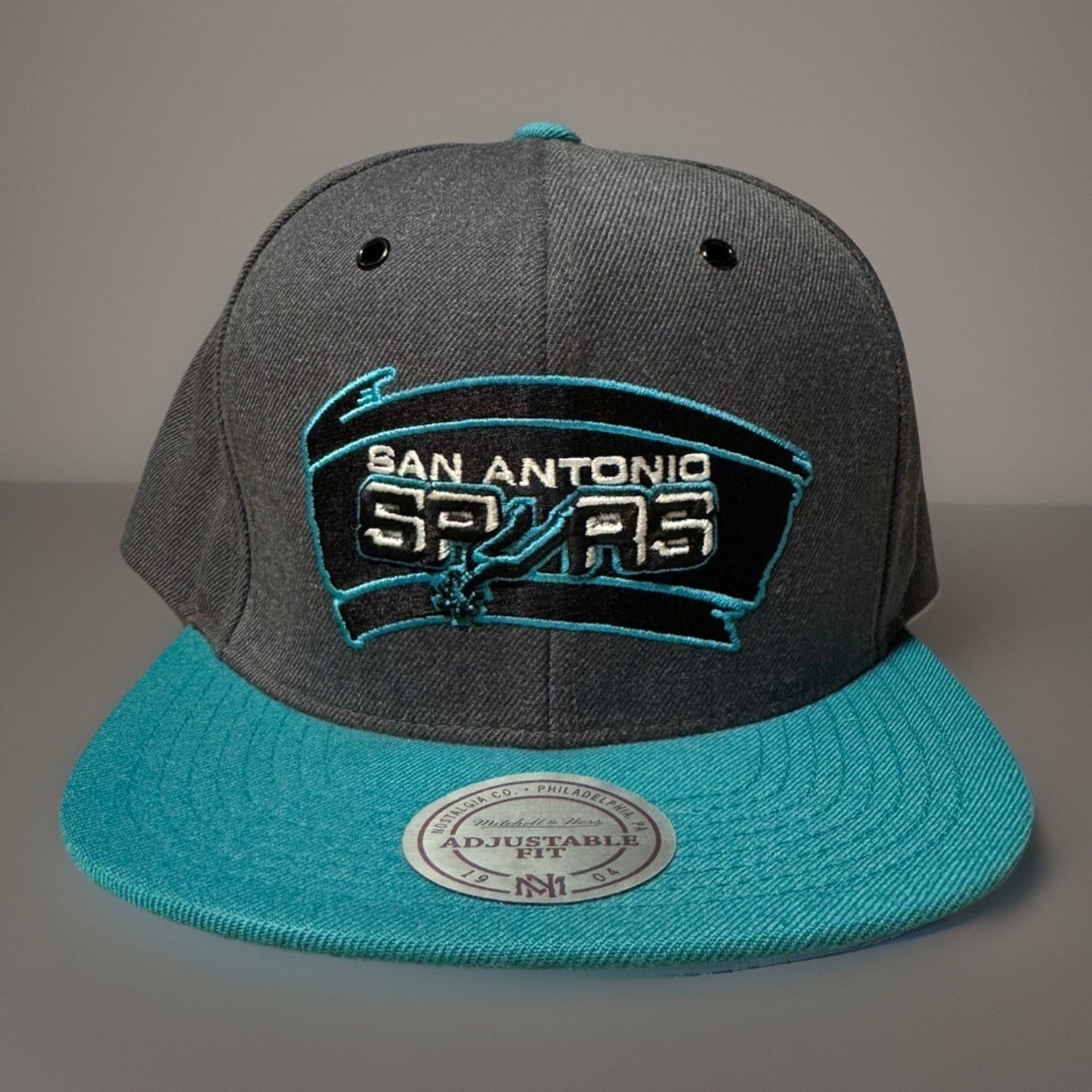 SanAntonioSpurs SnapbackHat NBABasketball Retro Embroidery 9Fifty New Era gray
