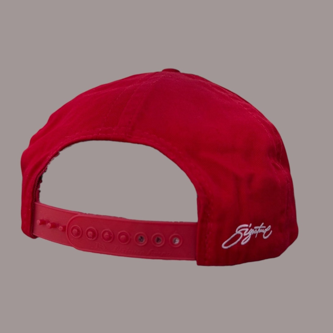 Vintage UNLV Running Rebels Snapback Hat Red NCAA Las Vegas Cap