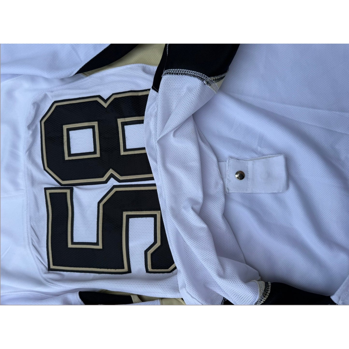 Pittsburgh Penguins #58 Reebok CCM Authentic Jersey  NHL White Made In Canada