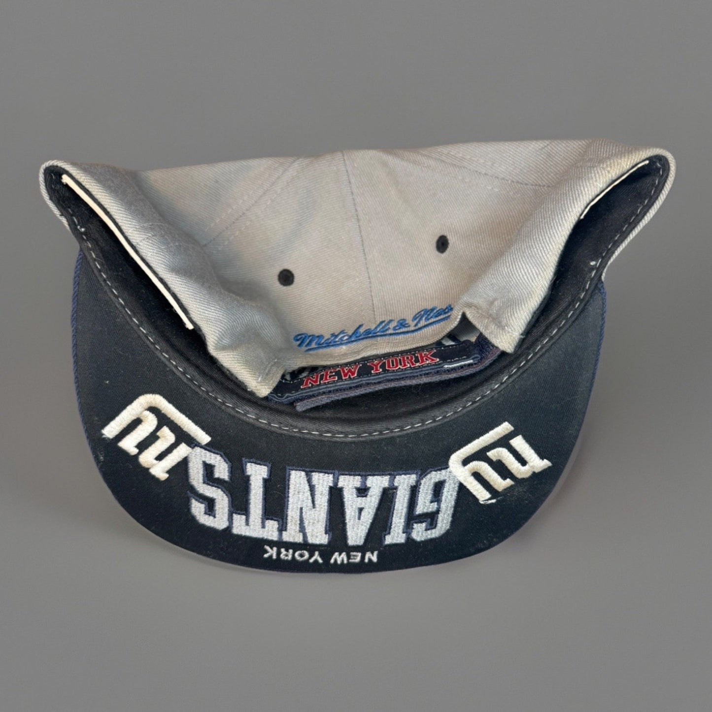 New York Giants New Era Hat NFL Football Cap Black Adjustable Cap Gray/Navy