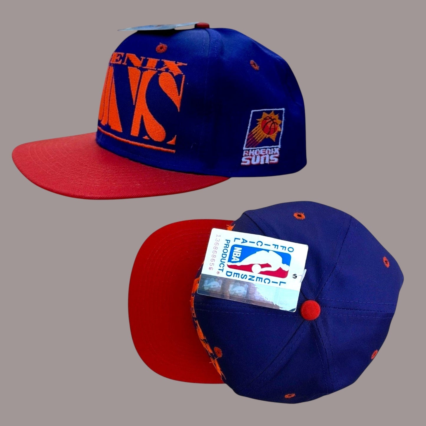 Vintage Snapback Hat Bundle Suns Champion Streetwear Caps Lot of 2