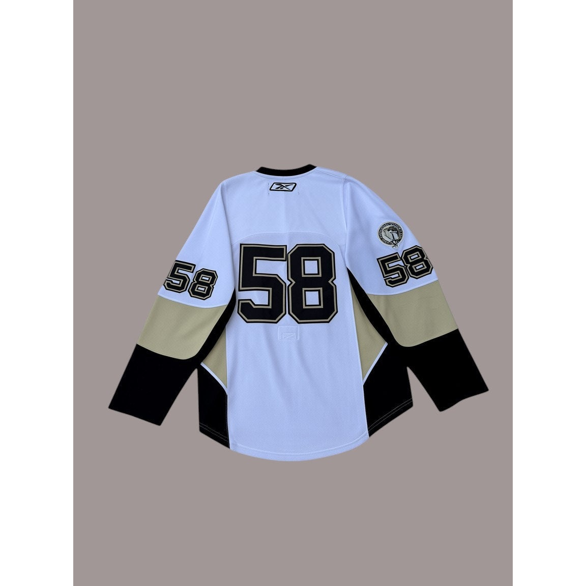 Pittsburgh Penguins #58 Reebok CCM Authentic Jersey  NHL White Made In Canada