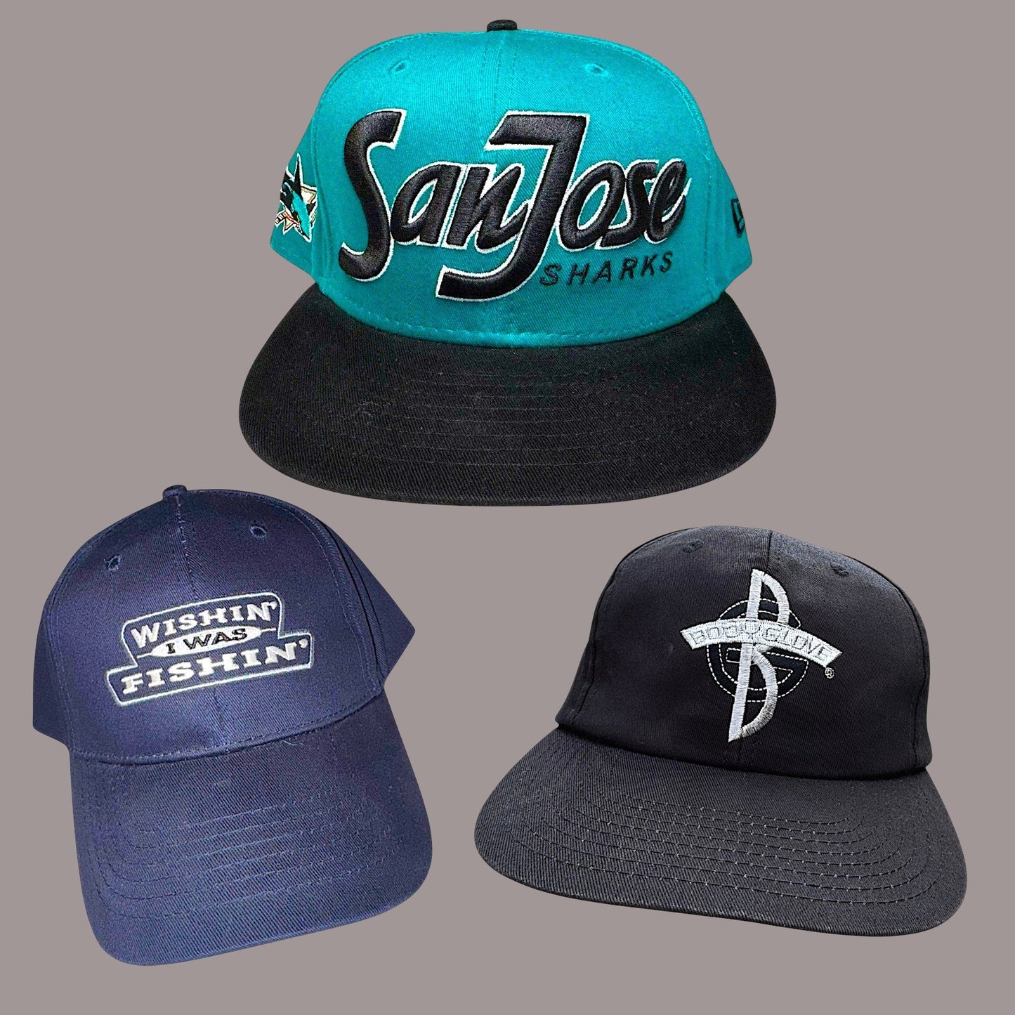 Hat Bundle Deal 3 Caps Trucker Snapback Mixed Sports Streetwear Lot