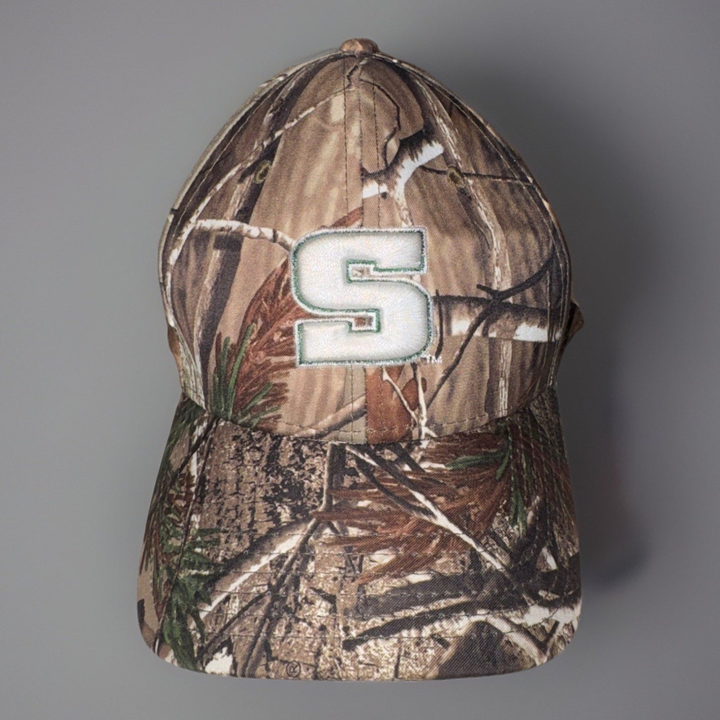 Michigan State Spartans Camo Under Armour Hat Realtree Flex Fit Cap