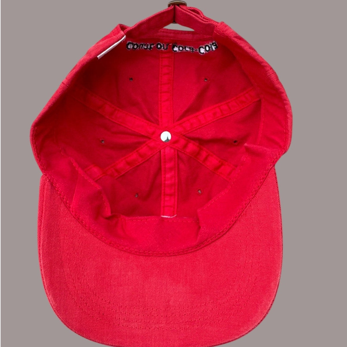 Vintage Coca-Cola Fountain Strapback Hat Red Coke Cap “Count on Coca-Cola”