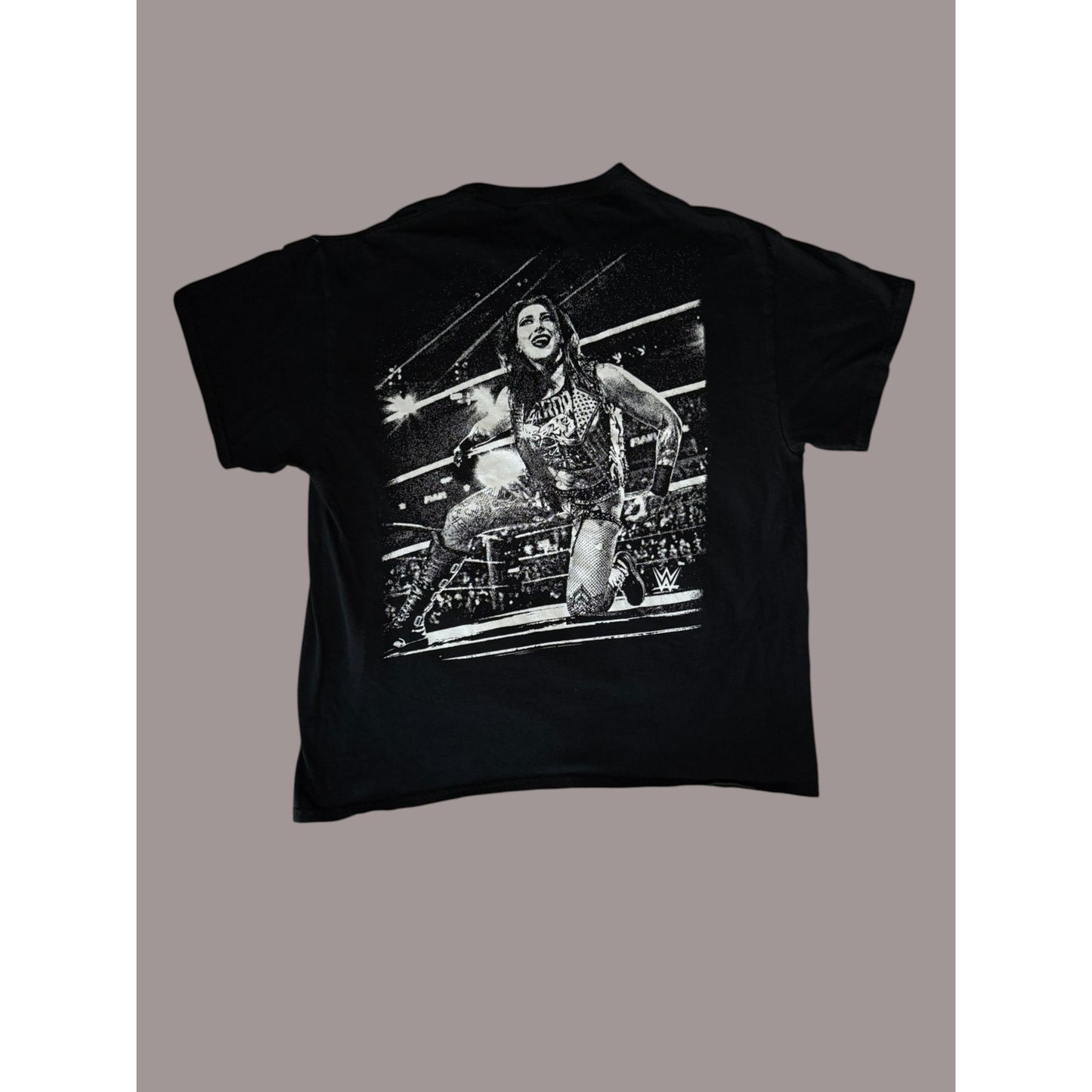 WWE Rhea Ripley Graphic T-Shirt Women’s Wrestling Tee Black XL Official WWE Merch