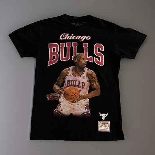 Dennis Rodman ChicagoBulls Mitchell&Ness Hardwood Classics NBA1997 TShirt Mens M